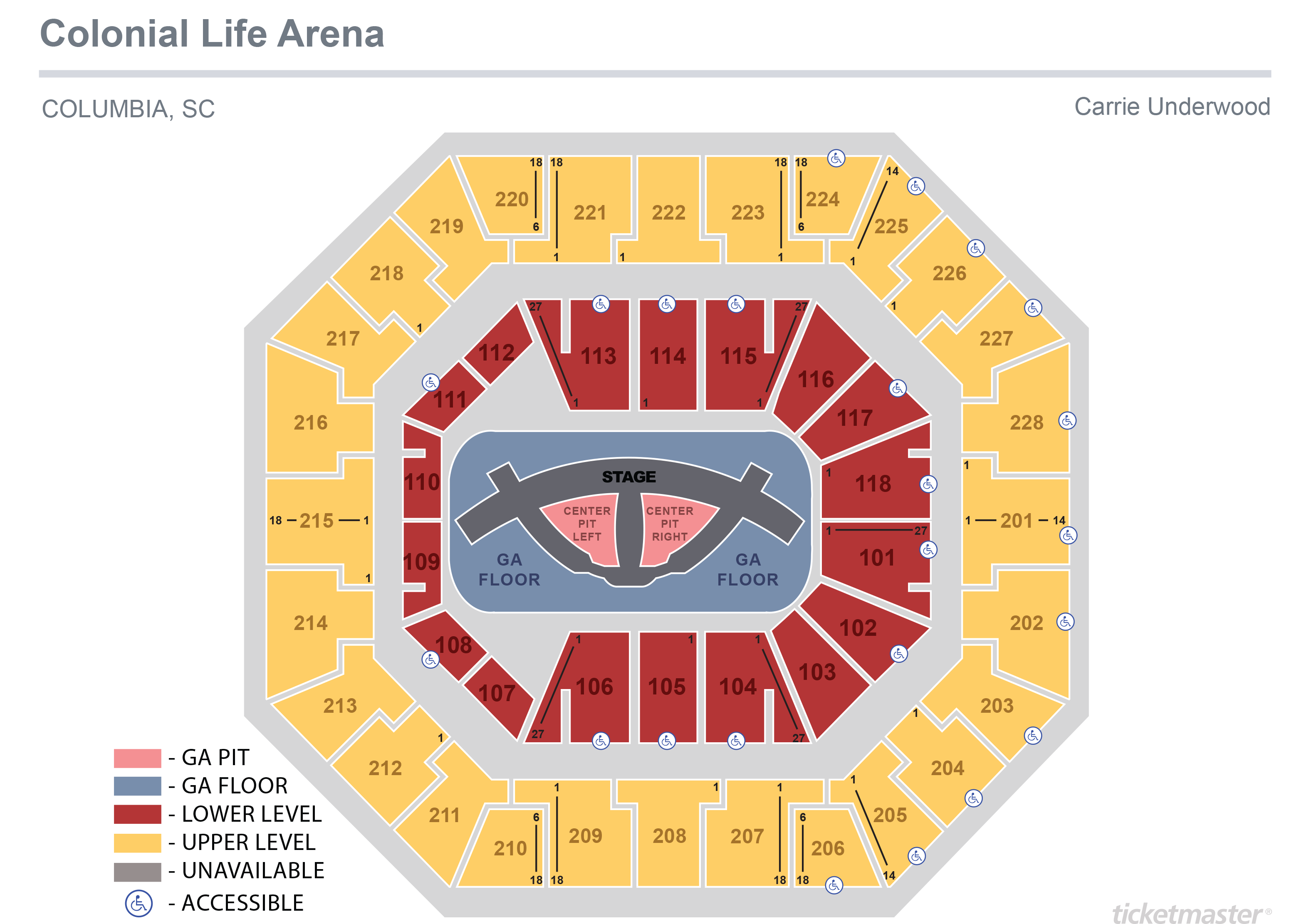 Carrie Underwood Square Garden Seating Chart