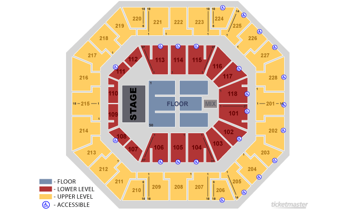 Seating Chart Colonial Life Arena Columbia Sc
