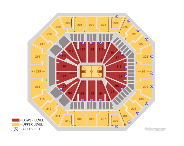 Seating Charts Colonial Life Arena